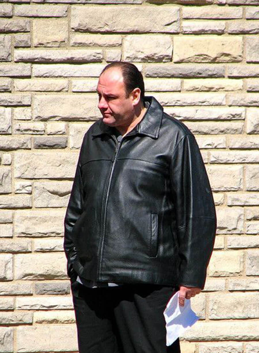 The Sopranos Tony Soprano Leather Trucker Jacket