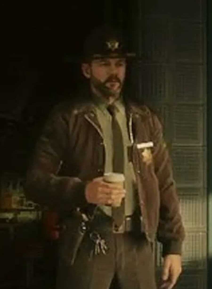 Tim Breaker Alan Wake 2 Brown Shearling Jacket