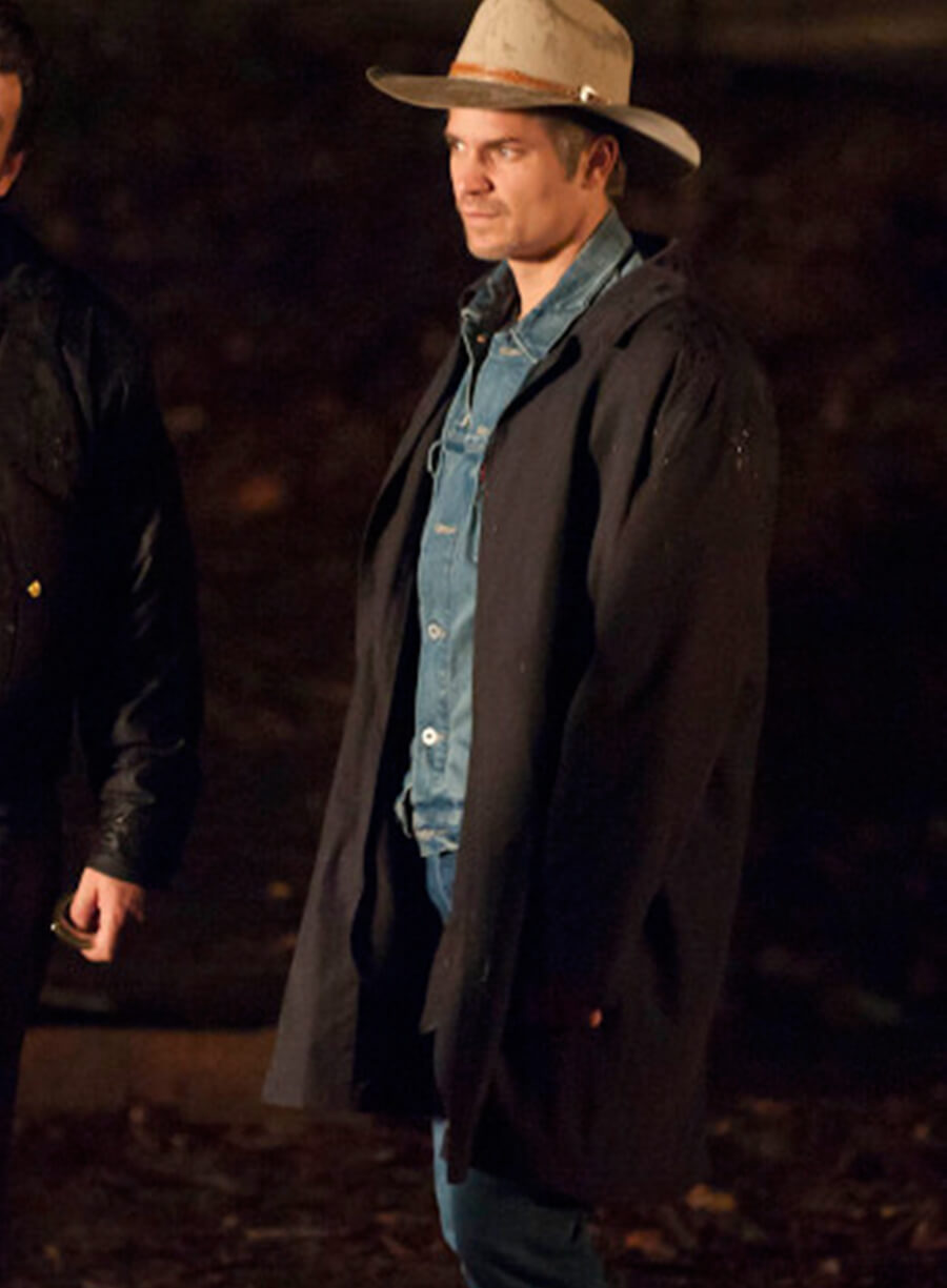 Timothy Olyphant Justified Black Coat