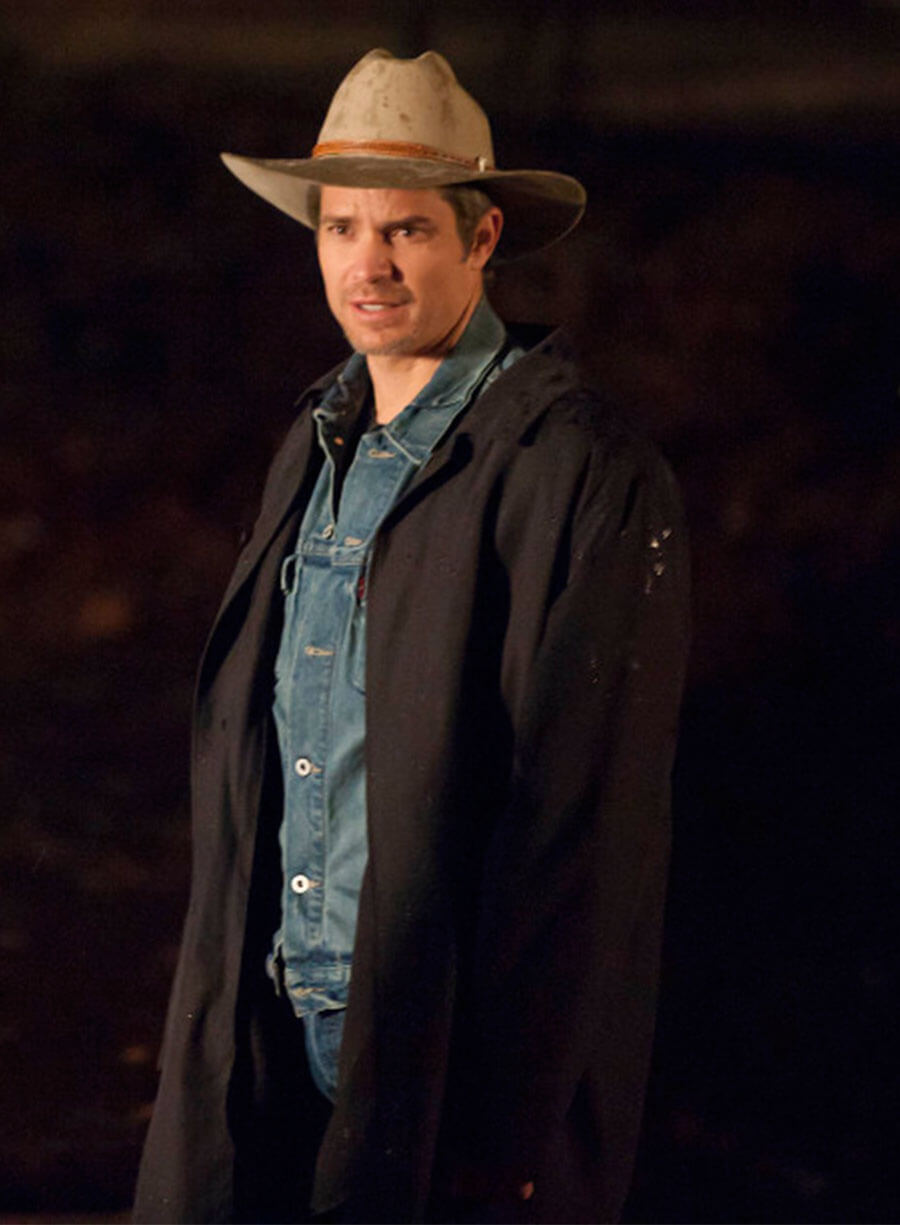 Timothy Olyphant Justified Black Coat