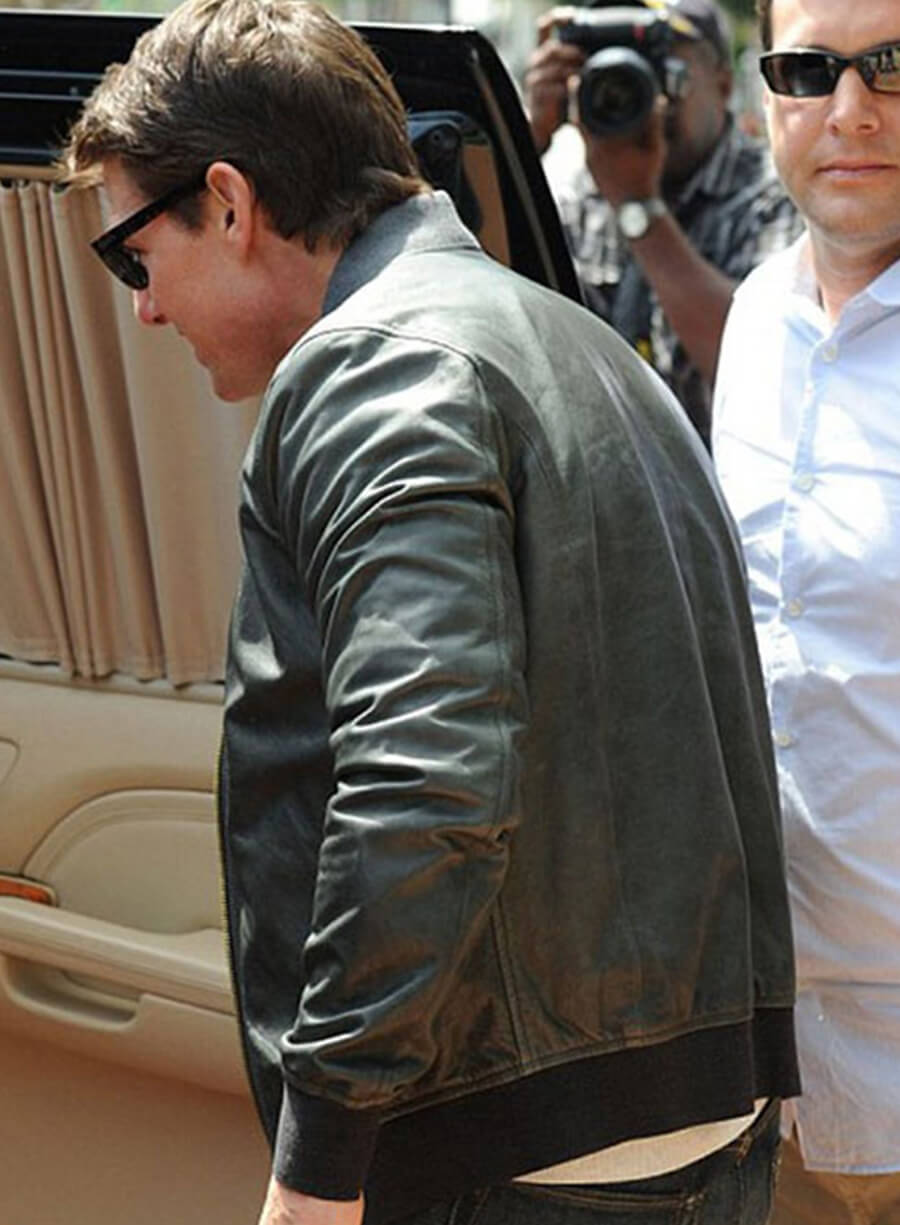 Tom Cruise Bomber Leather Jacket