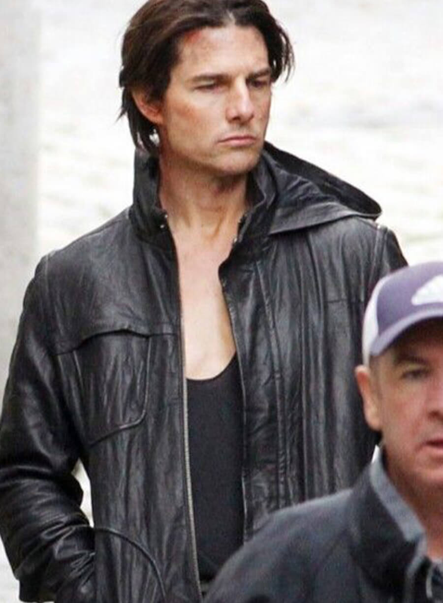 Tom Cruise Ghost Protocol Mission Impossible Leather Jacket