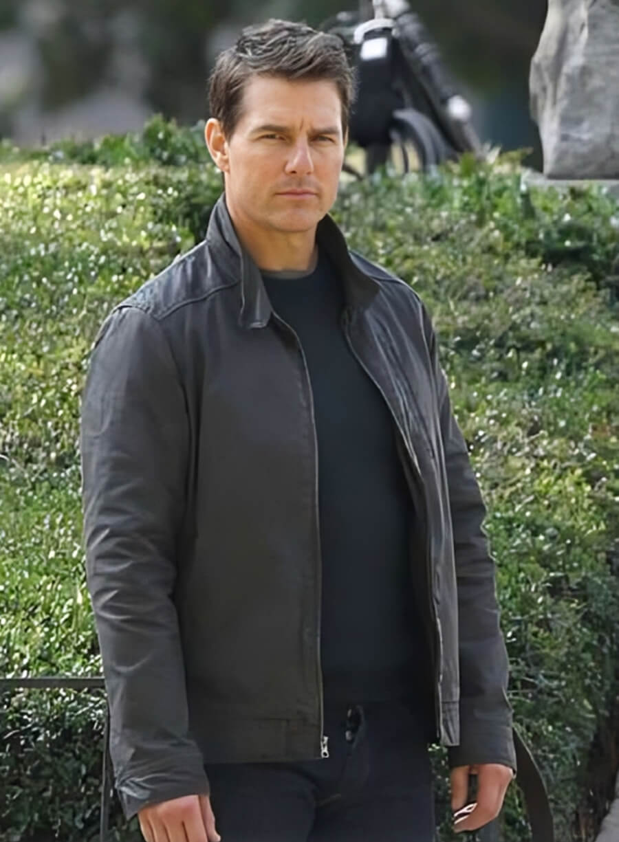 Tom Cruise Jack Reacher 2 Black Leather Jacket
