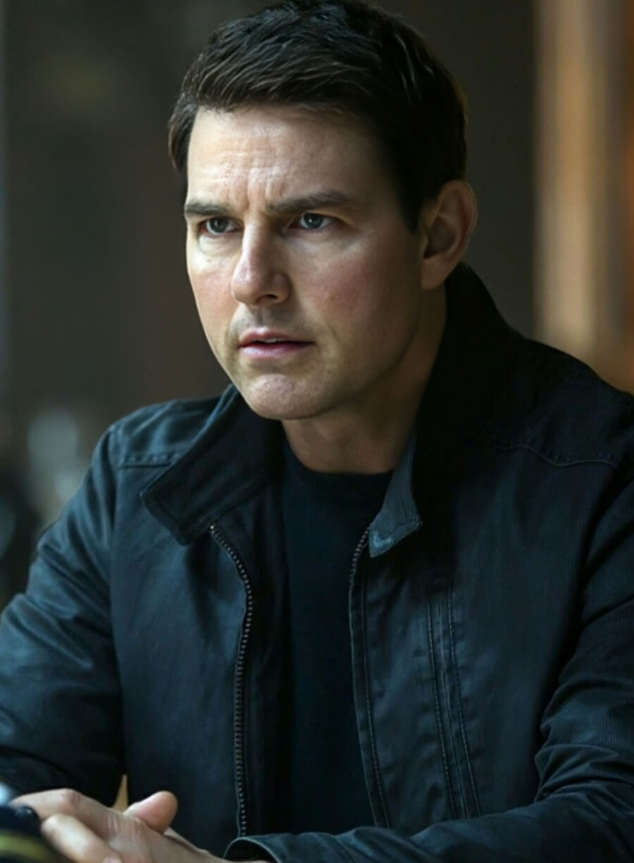 Tom Cruise Jack Reacher 2 Black Leather Jacket