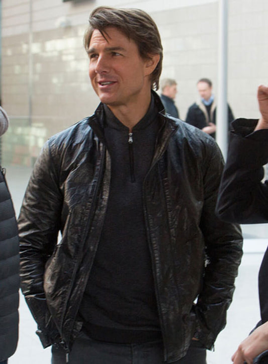Tom Cruise Mission: Impossible – Rogue Nation Black Leather Jacket