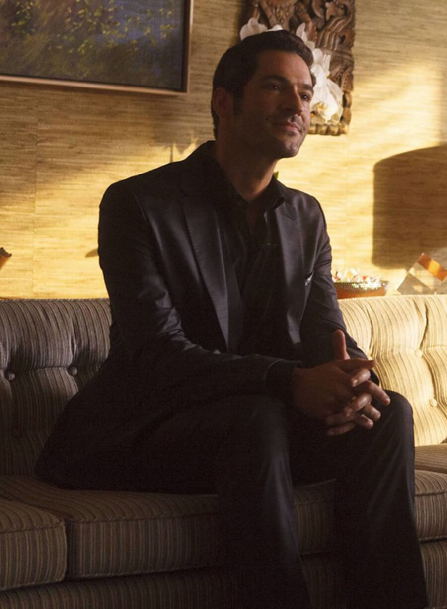 Tom Ellis Lucifer S01 Black Blazer