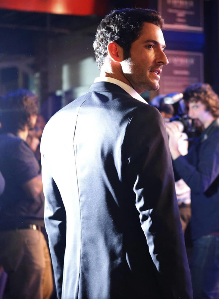 Tom Ellis Lucifer S01 Black Blazer