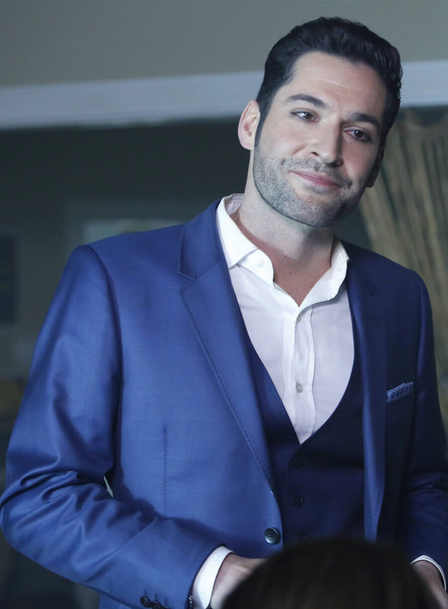 Tom Ellis Lucifer S02 Blue Blazer