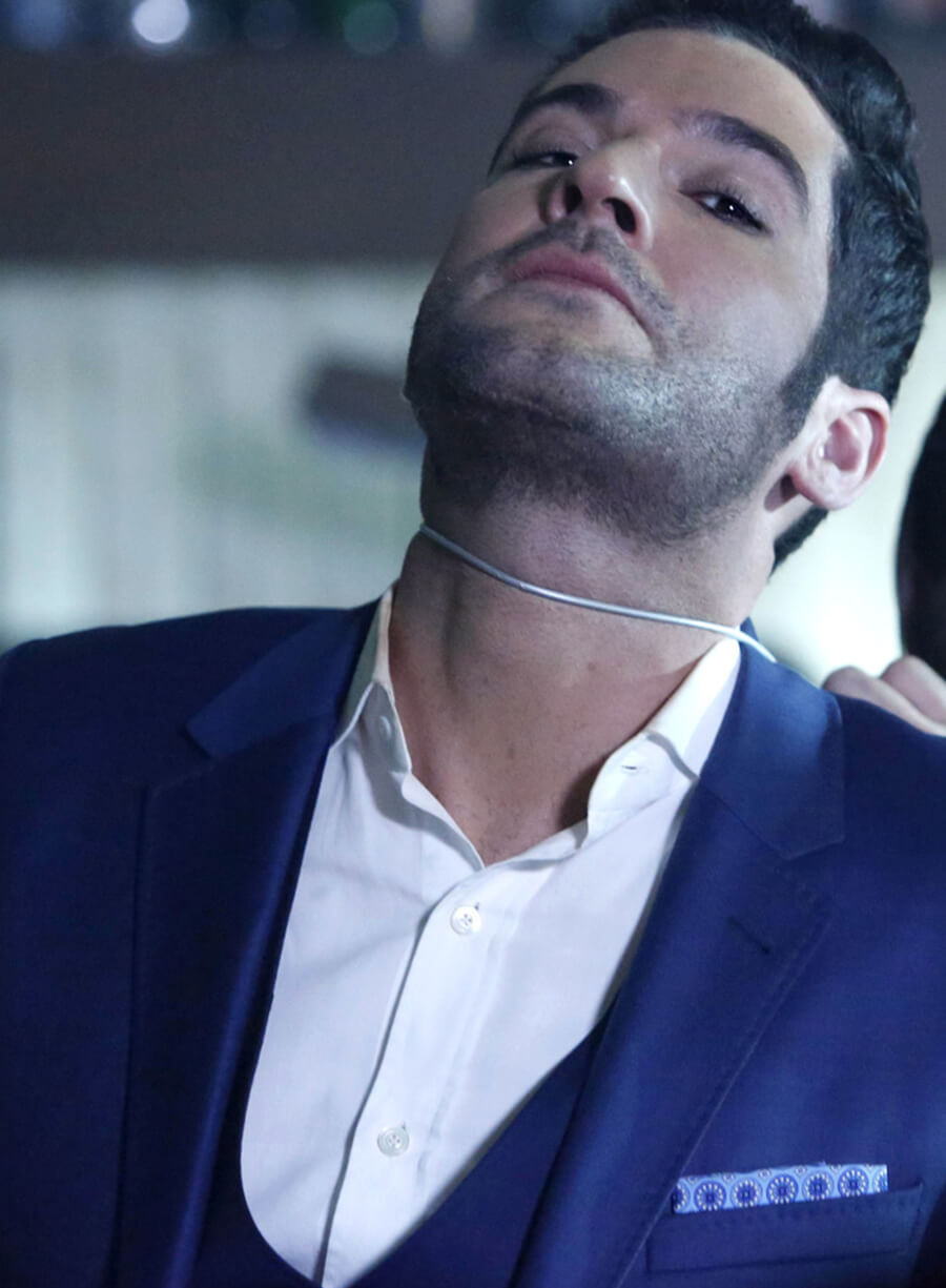 Tom Ellis Lucifer S02 Blue Blazer