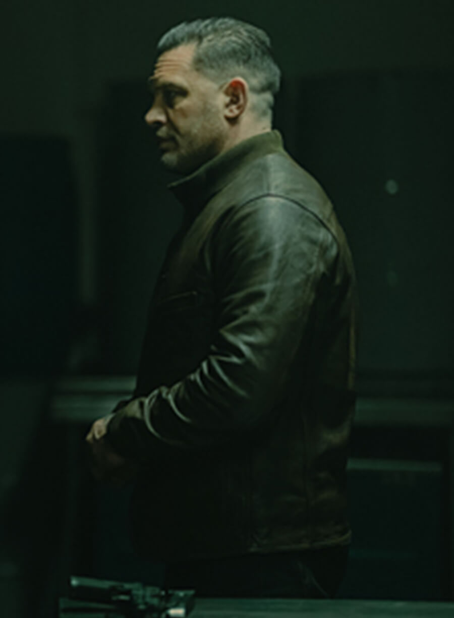 Tom Hardy MobLand 2025 Brown Leather Jacket