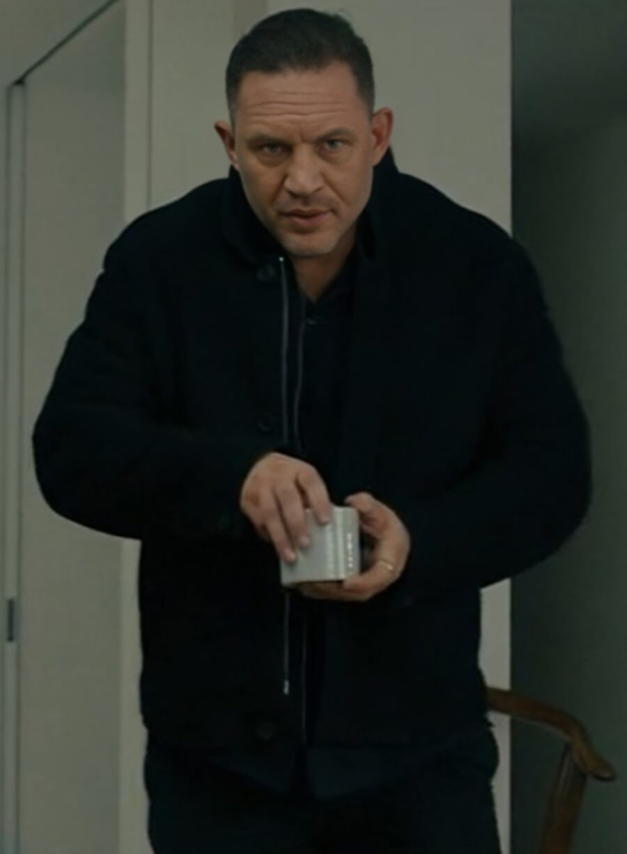 Tom Hardy MobLand S01 Black Wool Jacket