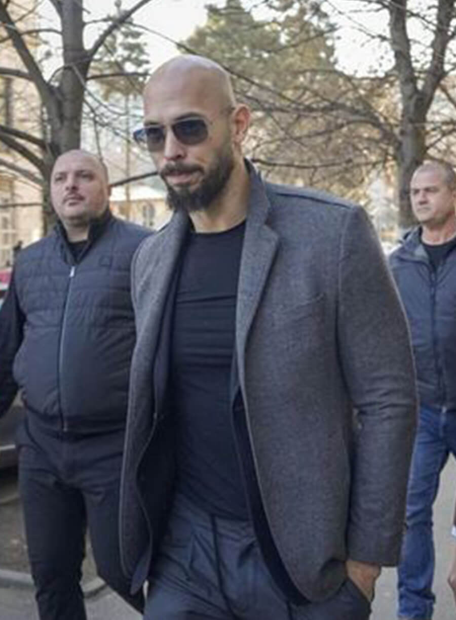 Andrew Tate Grey Blazer