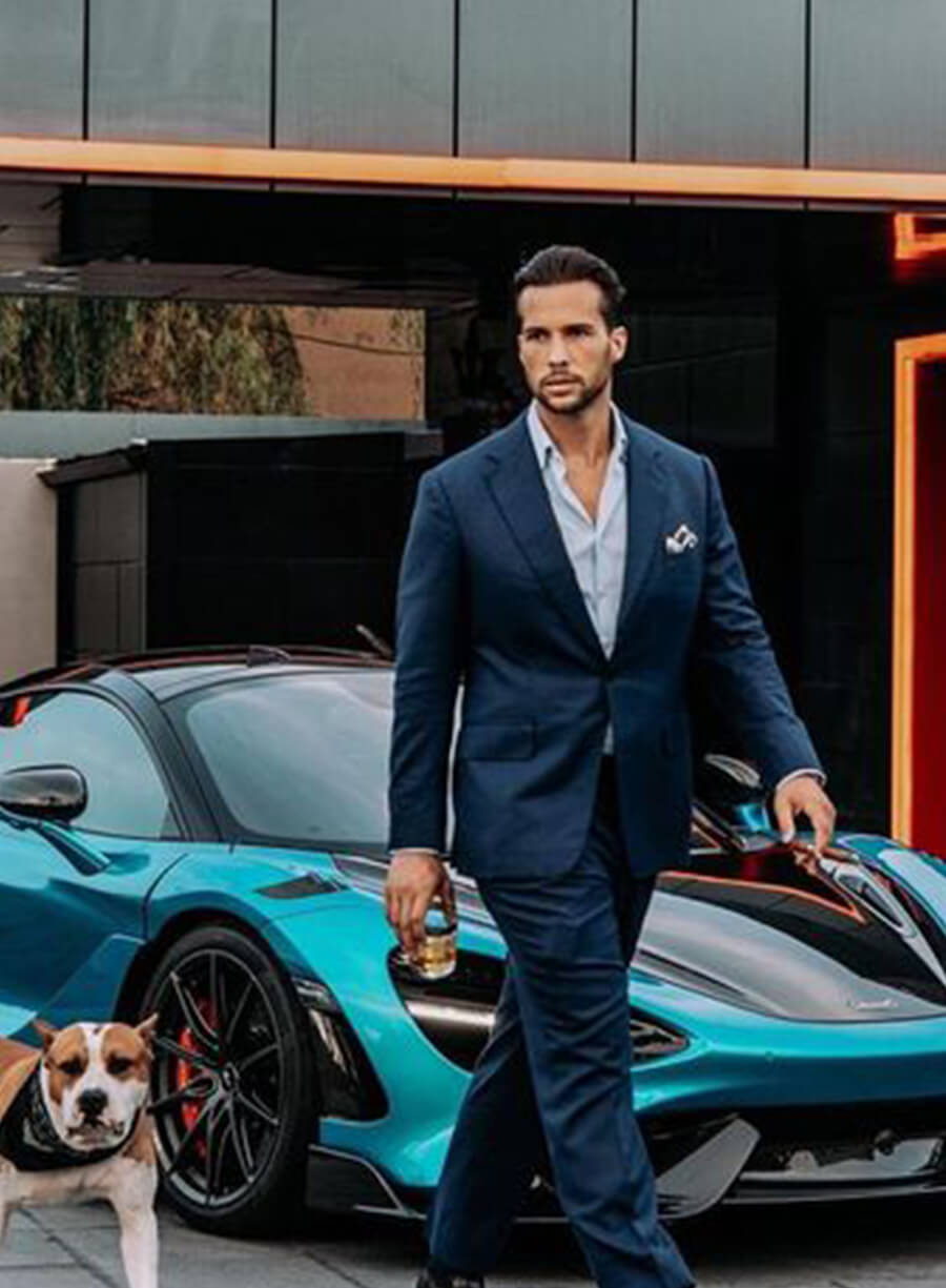 Tristan Tate Blue Blazer