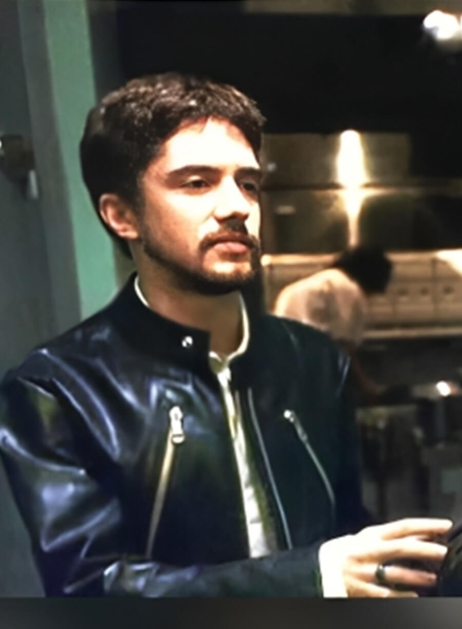 Toper Grace Ocean's Eleven Black Leather jacket