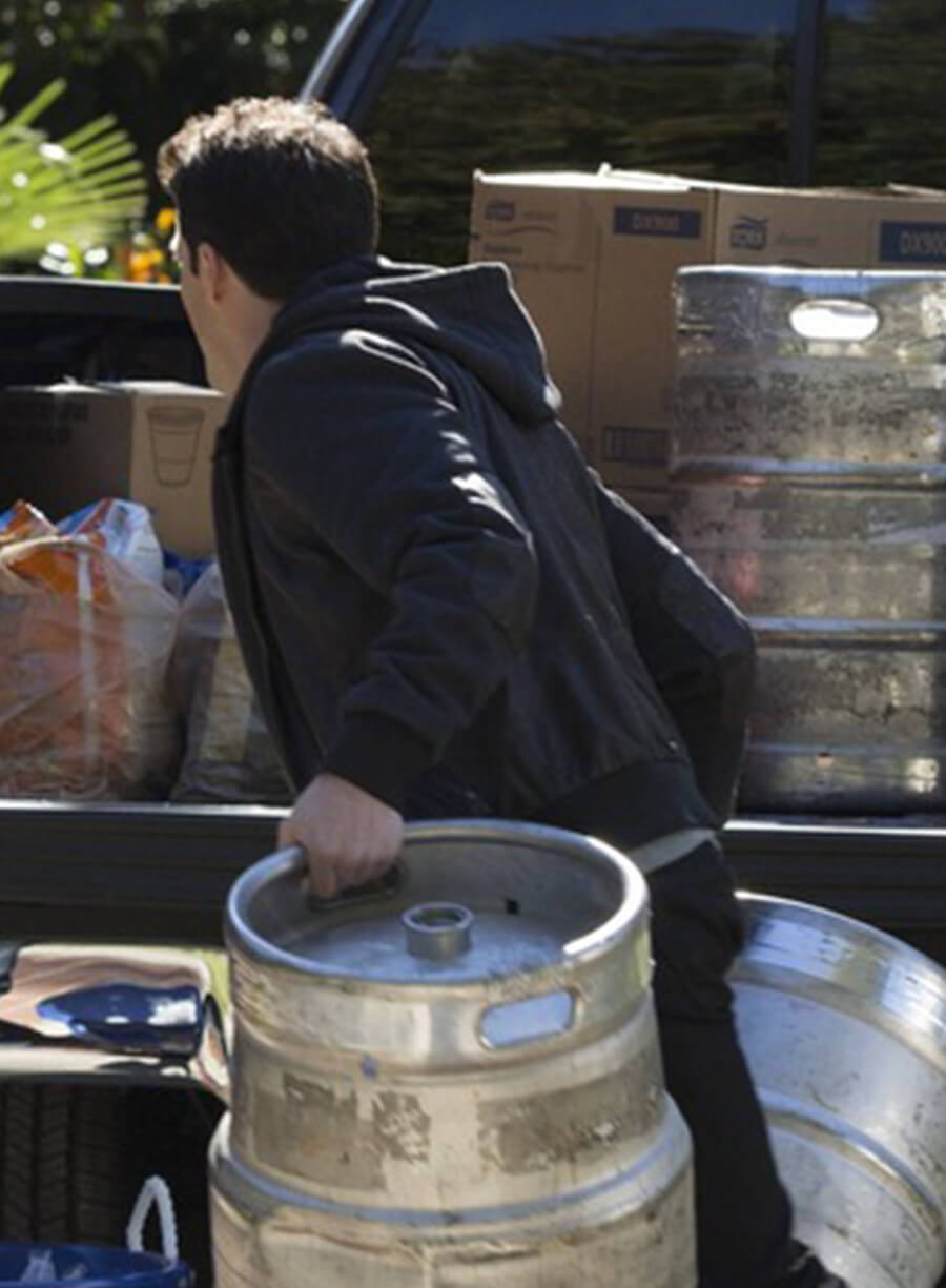 Tyler Lockwood The Vampire Diaries S05 Black Leather Jacket