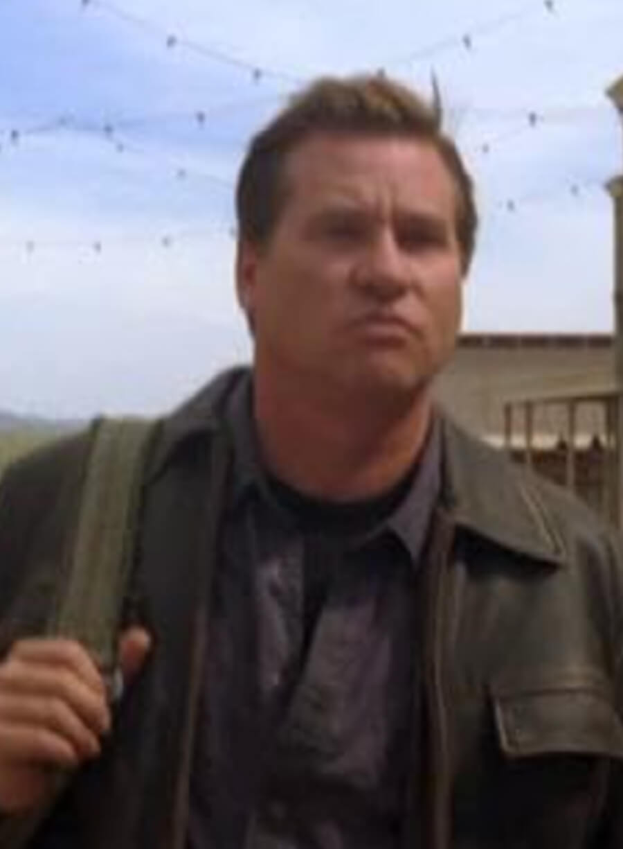 Val Kilmer Conspiracy Black Leather Jacket