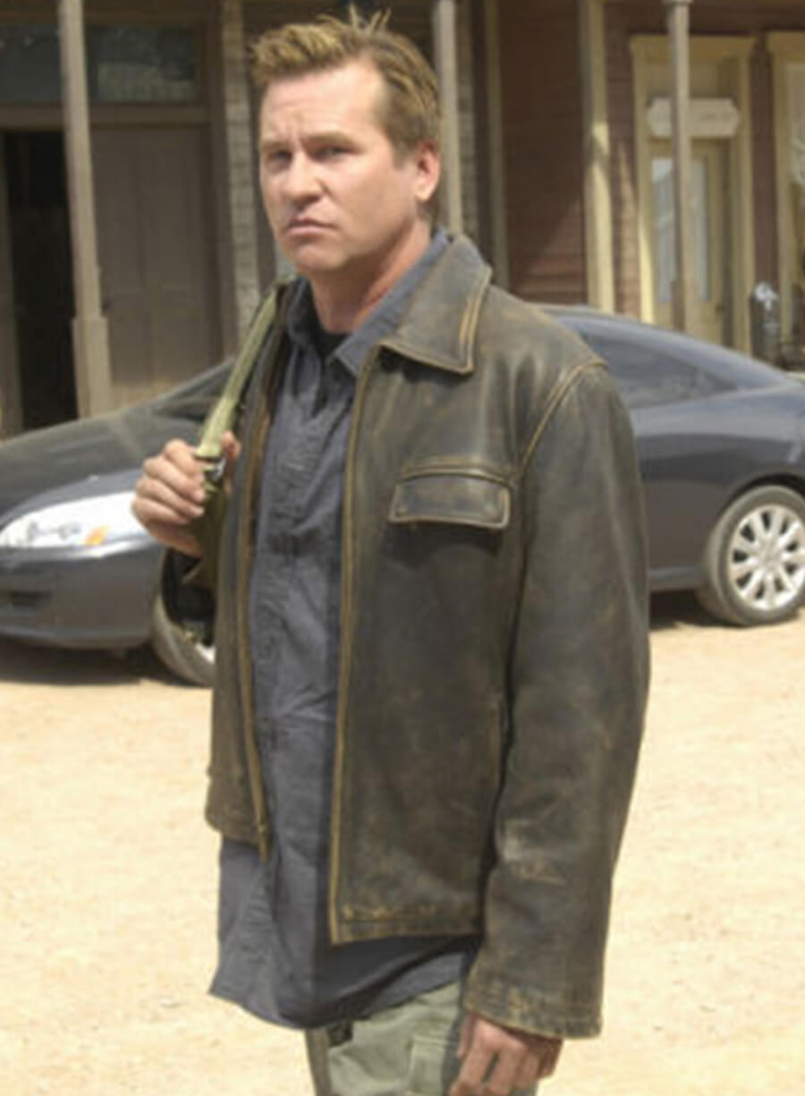 Val Kilmer Conspiracy Black Leather Jacket