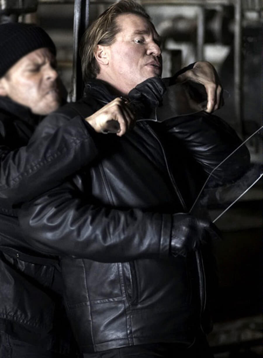Val Kilmer XIII: The Conspiracy Black Bomber Leather Jacket