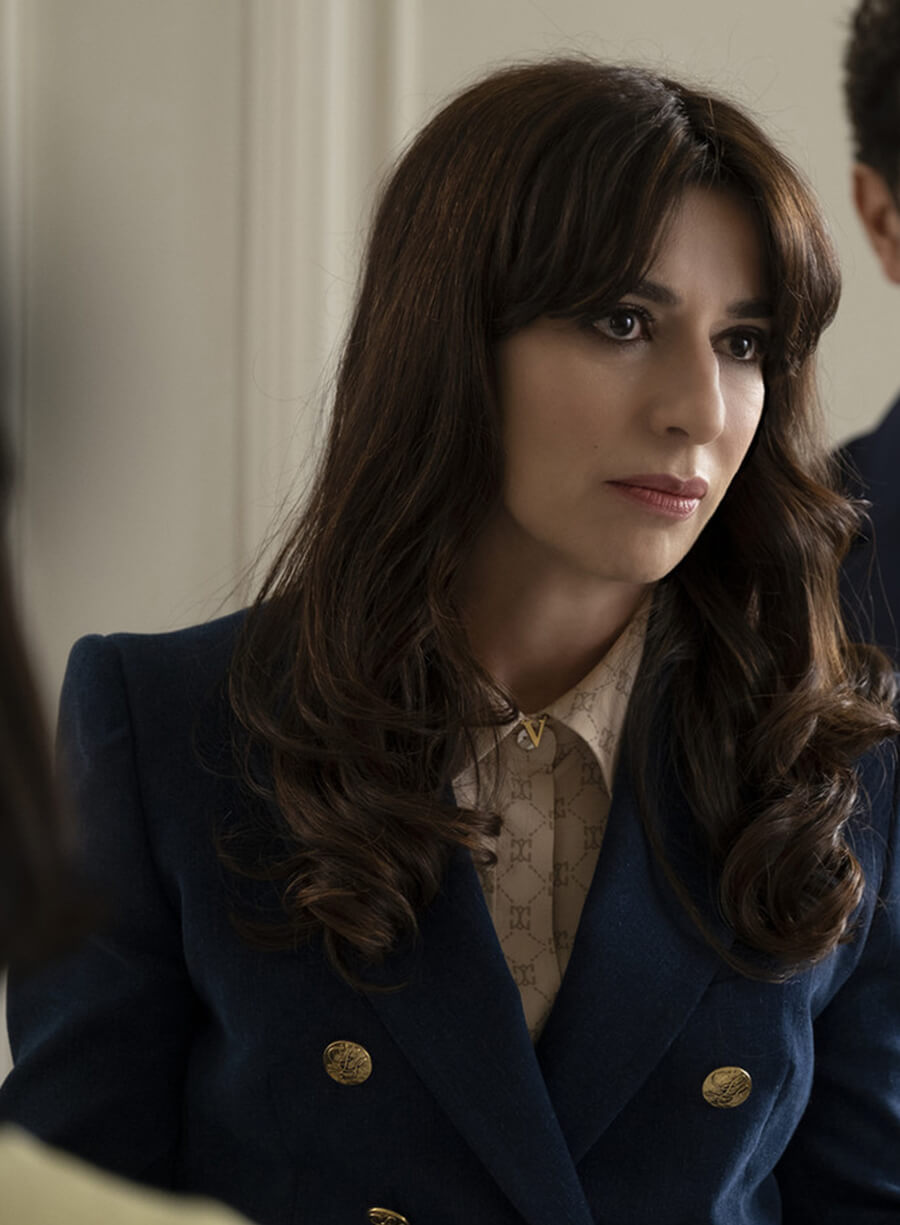 Valentina The White Lotus Blue Wool Blazer