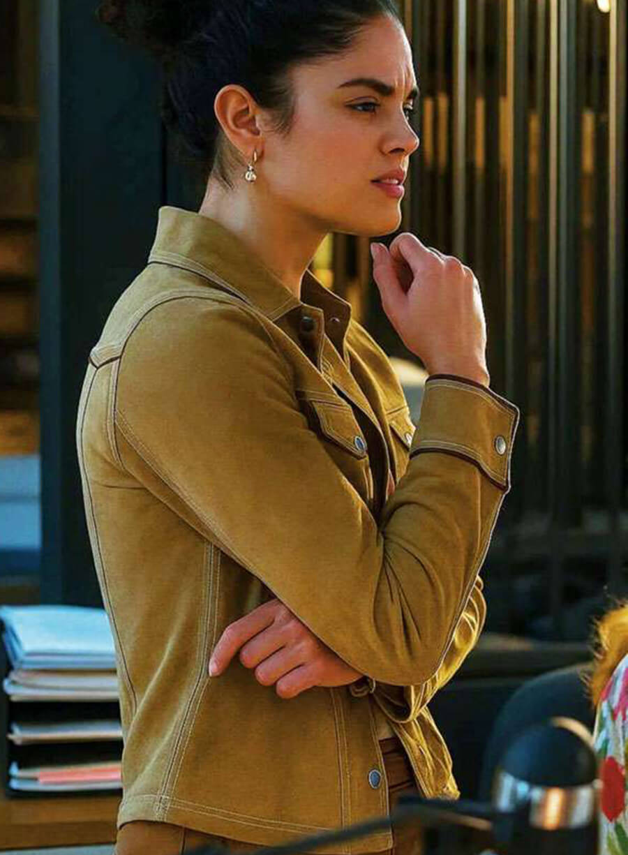 Victoria Moroles Ballard 2025 Brown Suede Jacket
