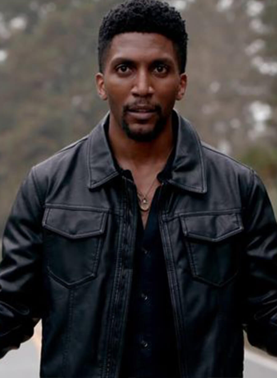 Vincent Griffith The Originals Black Trucker Leather Jacket