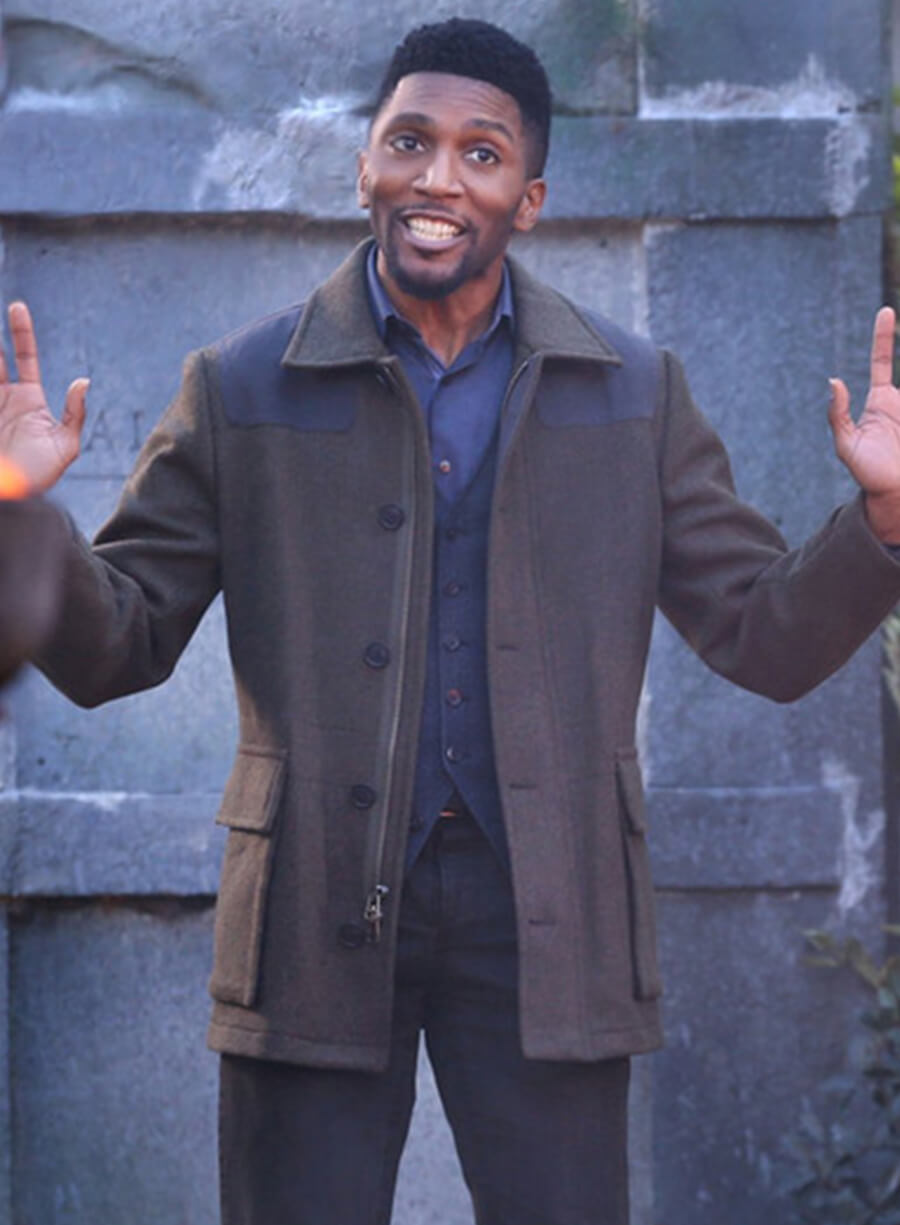 Vincent Griffith The Originals S01 Brown Wool Coat