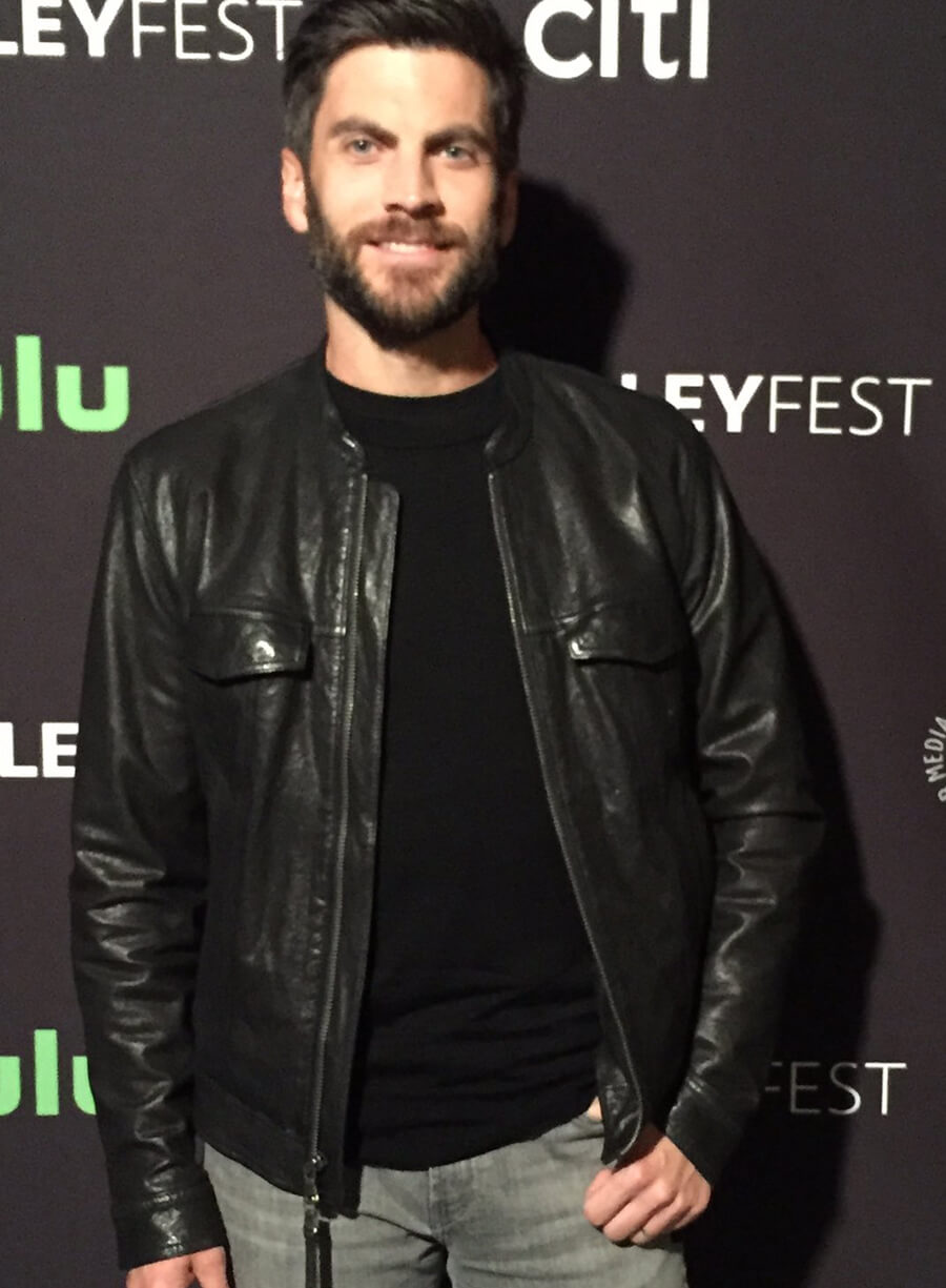 Wes Bentley Black Leather Jacket