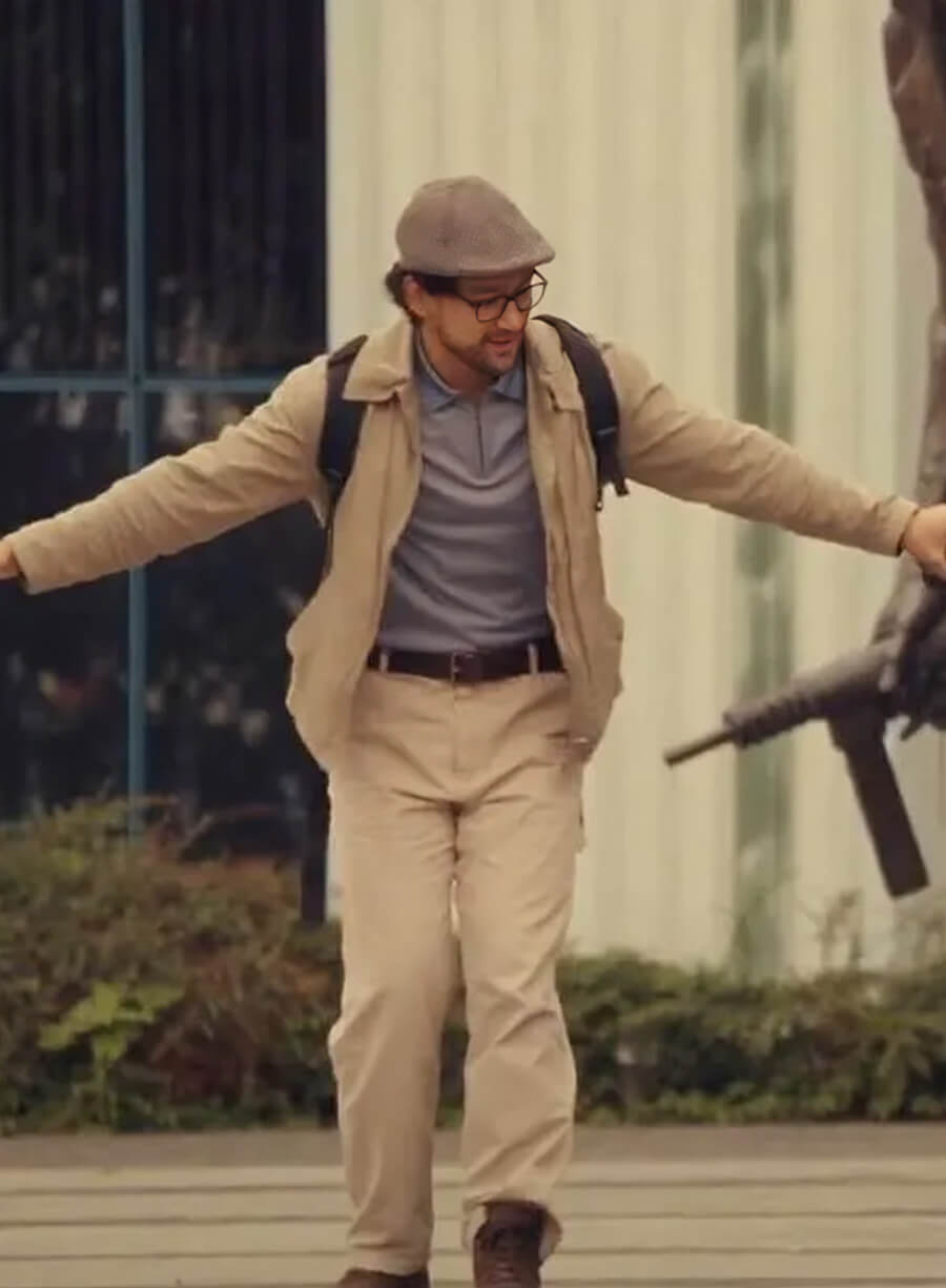 Will Sharpe A Real Pain 2024 Beige Jacket