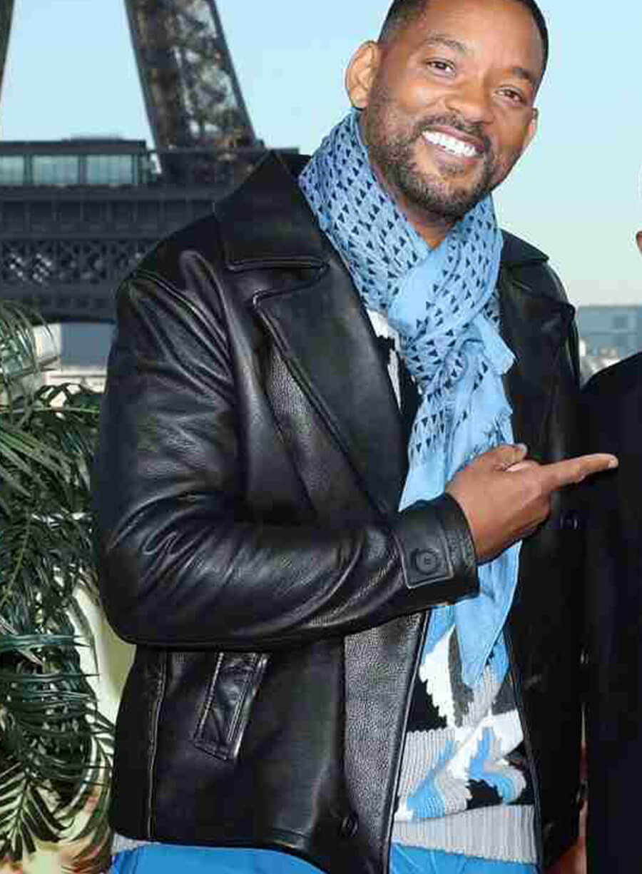Will Smith bad Boys Ride Or Die Black Leather Jacket
