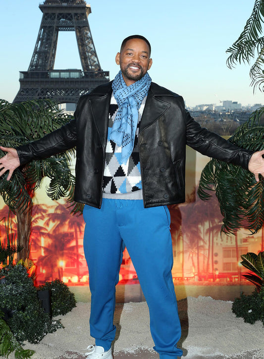 Will Smith bad Boys Ride Or Die Black Leather Jacket