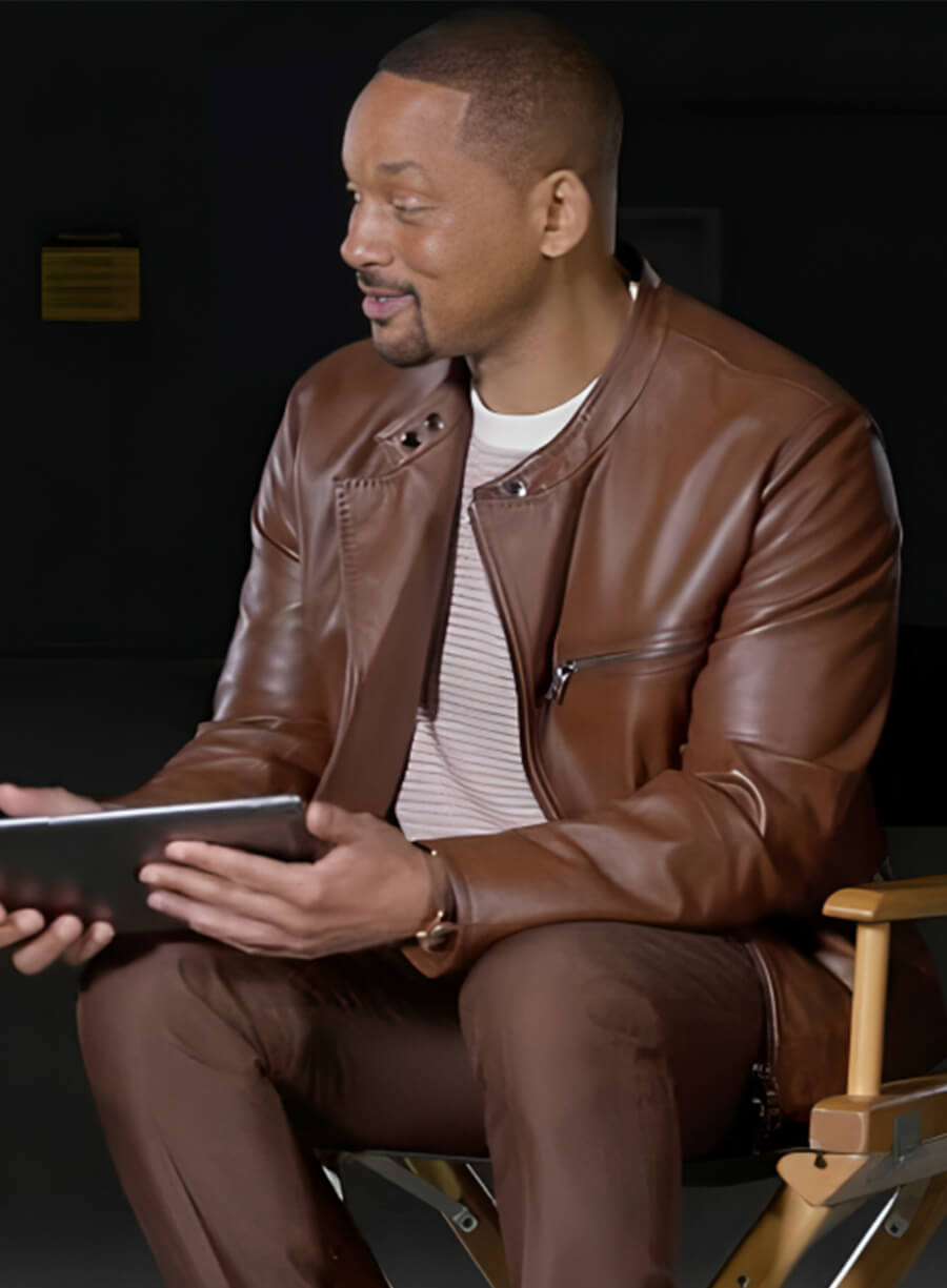 Will Smith Bad Boys Ride or Die Brown Leather Jacket