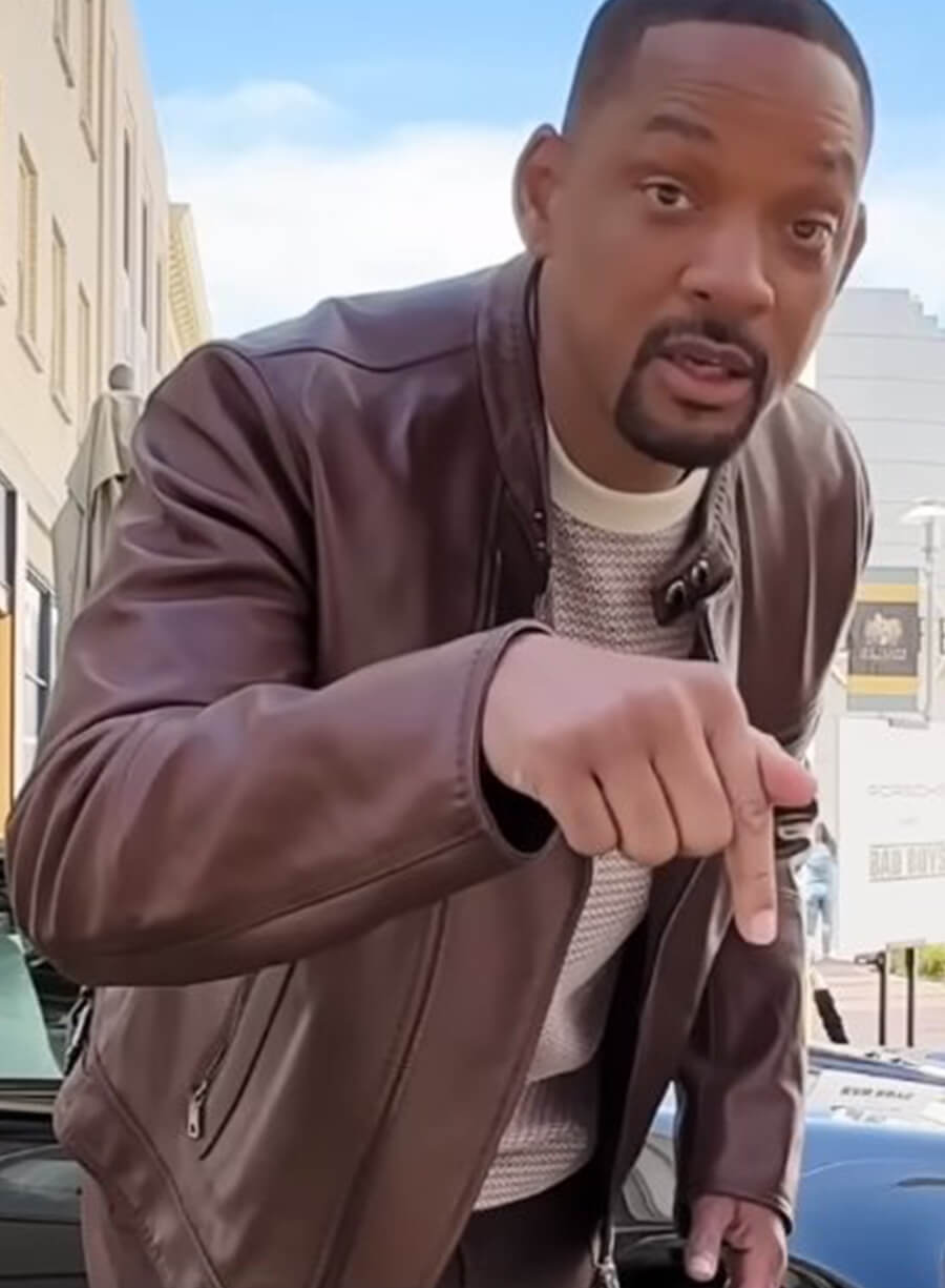 Will Smith Bad Boys Ride or Die Brown Leather Jacket