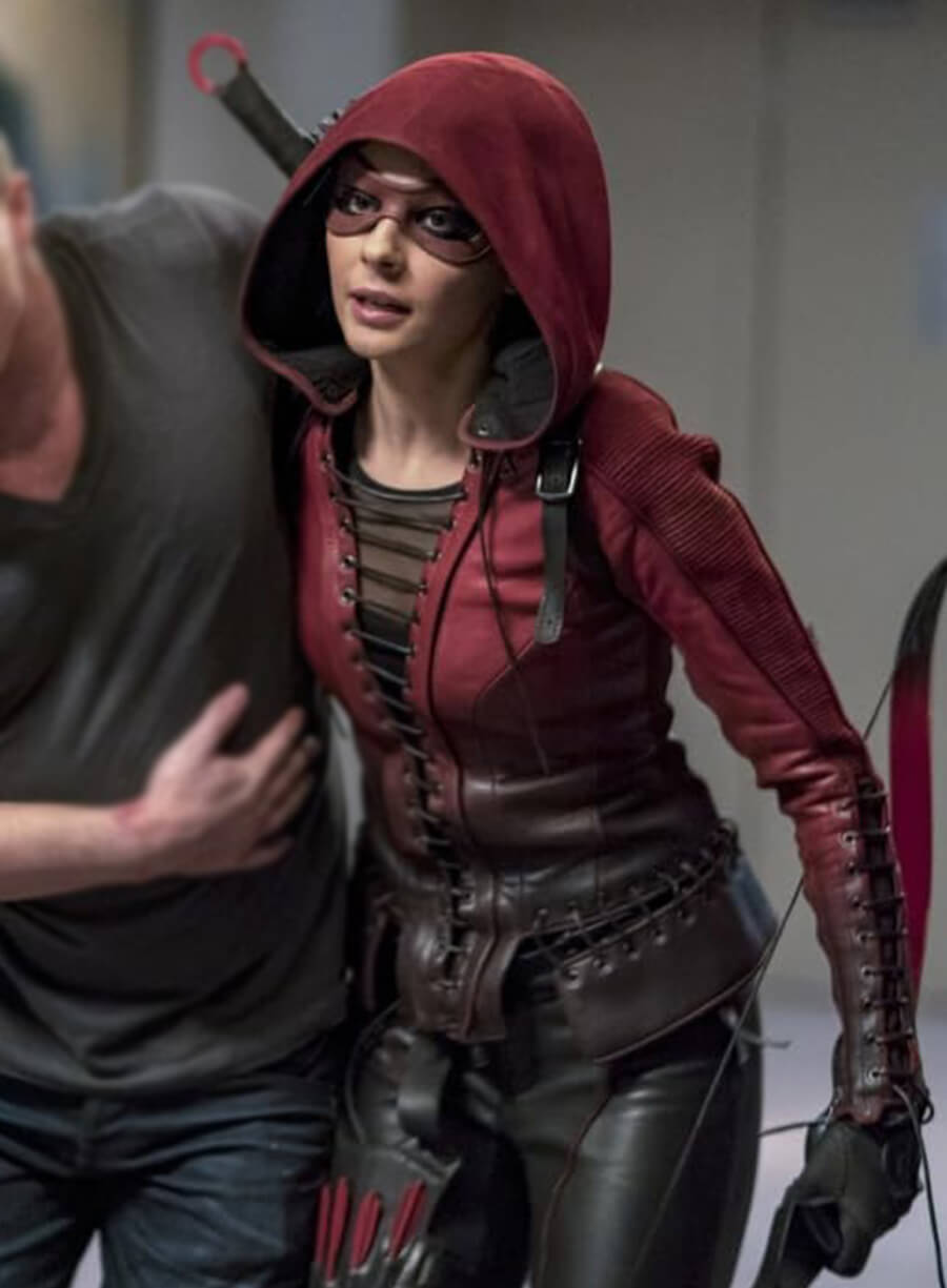 Willa Holland Arrow Tv Series Leather Jacket