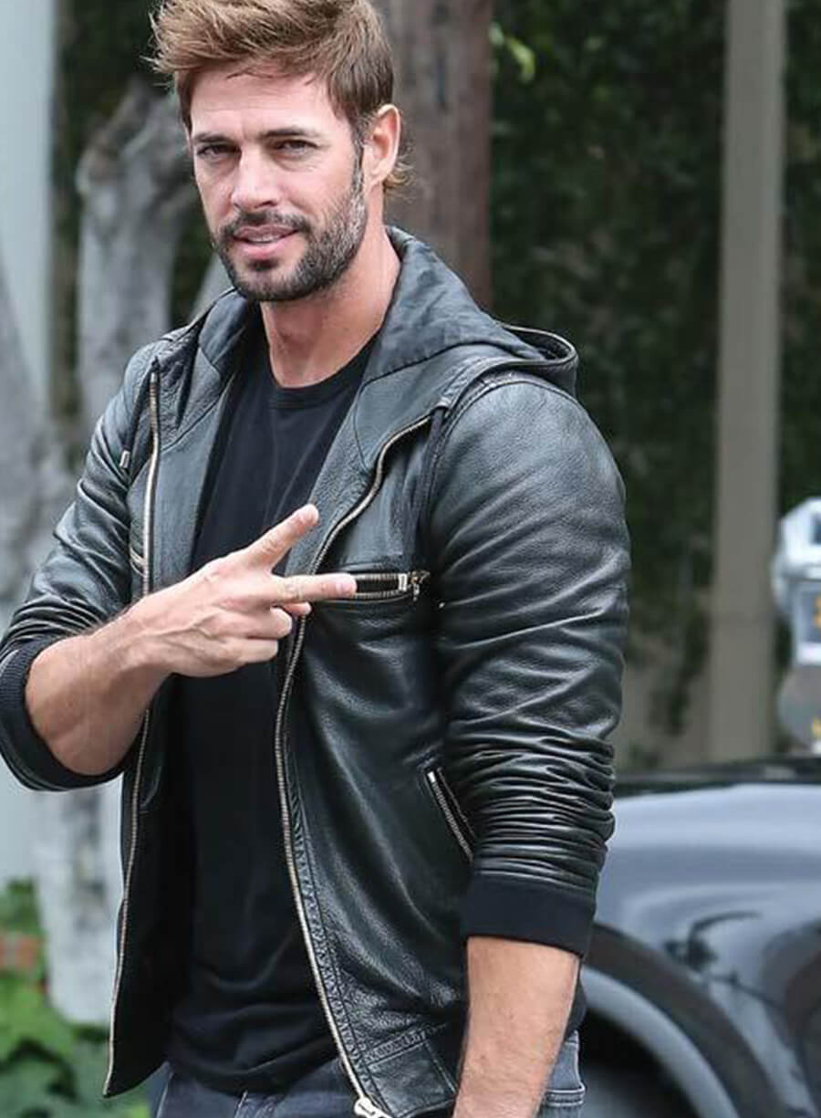 William Levy Black Leather Jacket