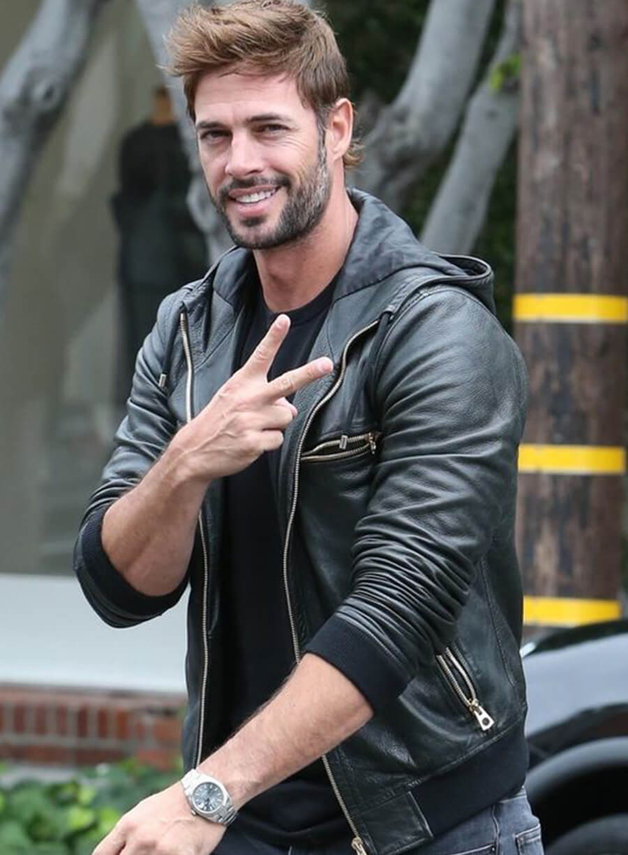 William Levy Black Leather Jacket