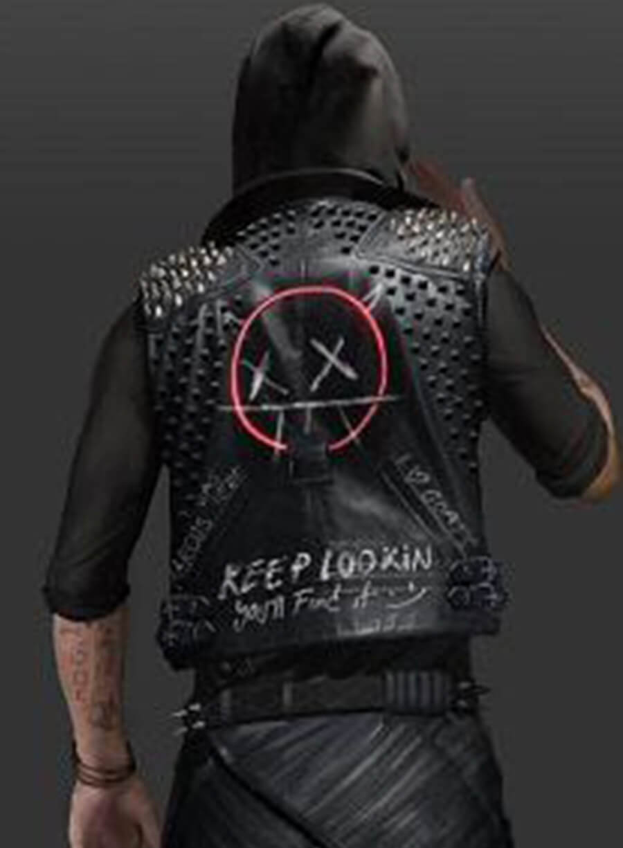 Wrench Watch Dogs: Legion Black Leather Vest