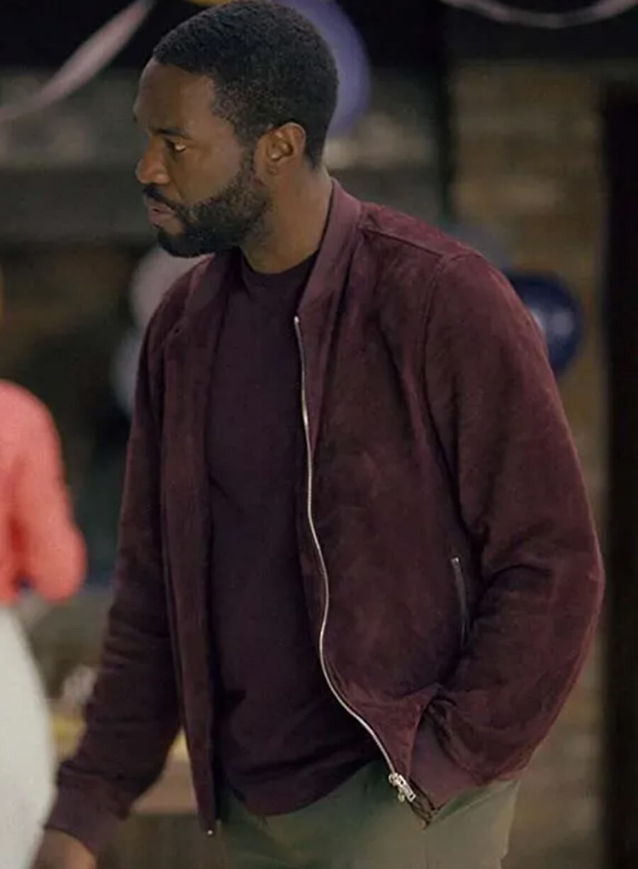 Yahya Abdul-Mateen Black Mirror Leather Jacket