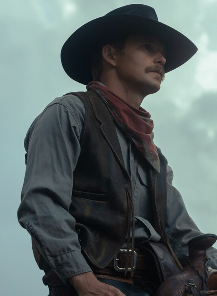 Zane Davis 1923 Brown Leather Vest