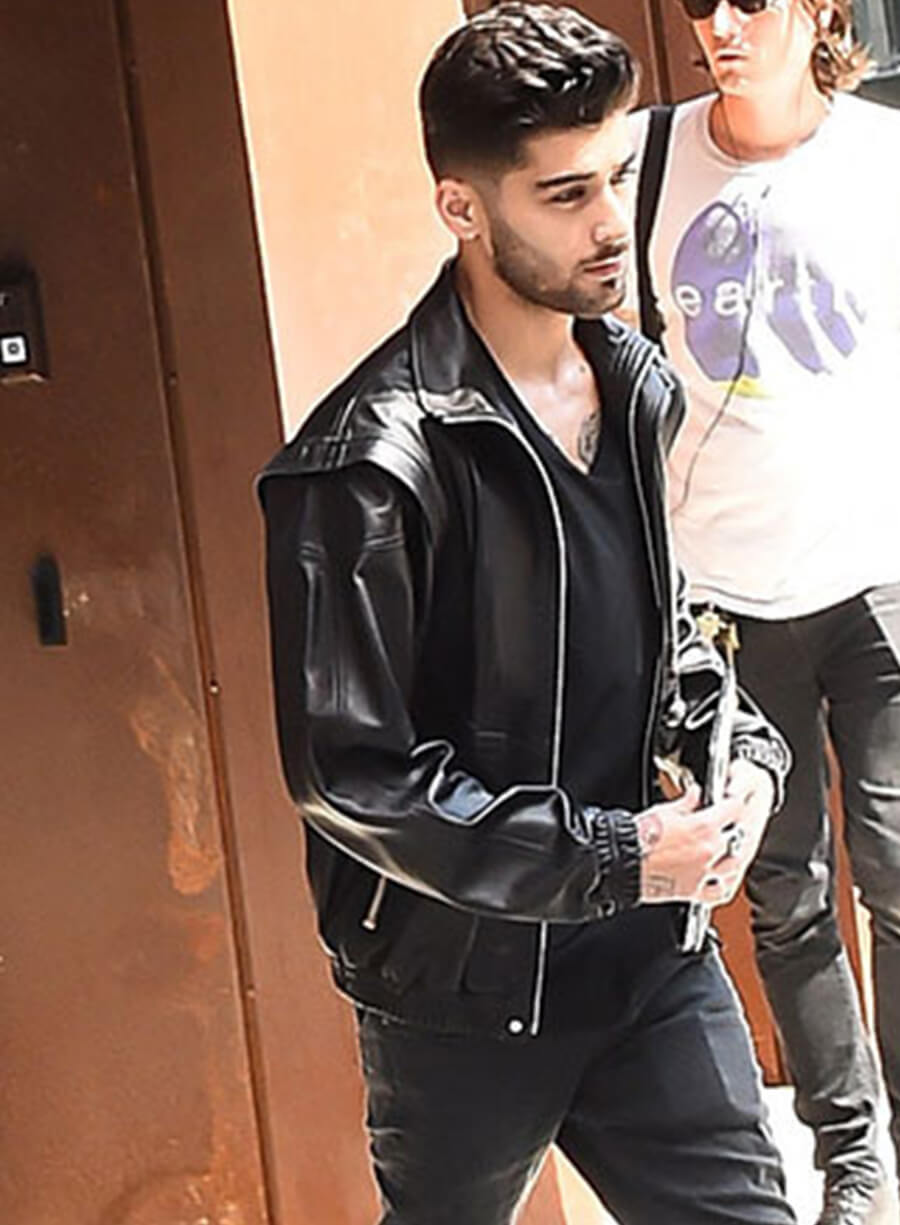 Zayn Malik Black Leather Jacket