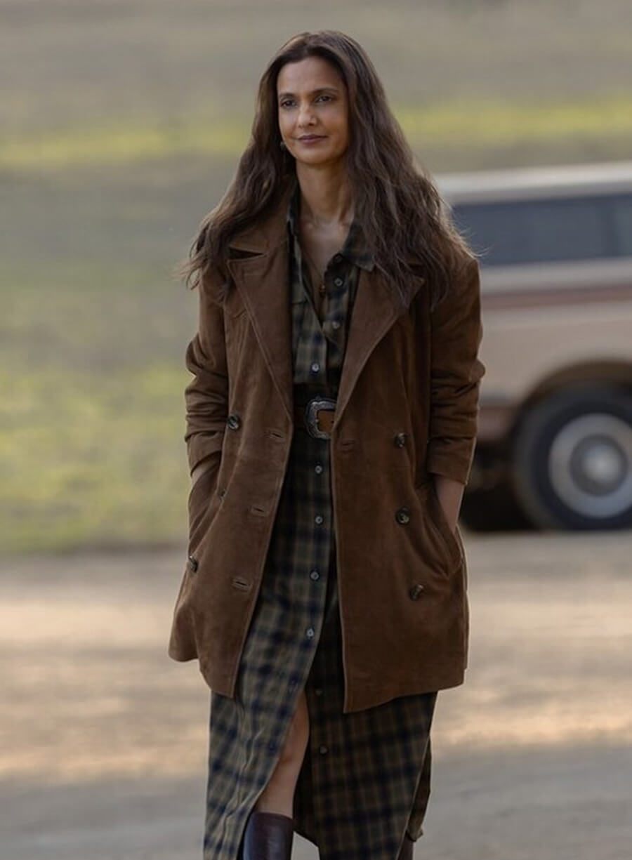 Zoe Macon Lanterns S01 Suede Leather Coat
