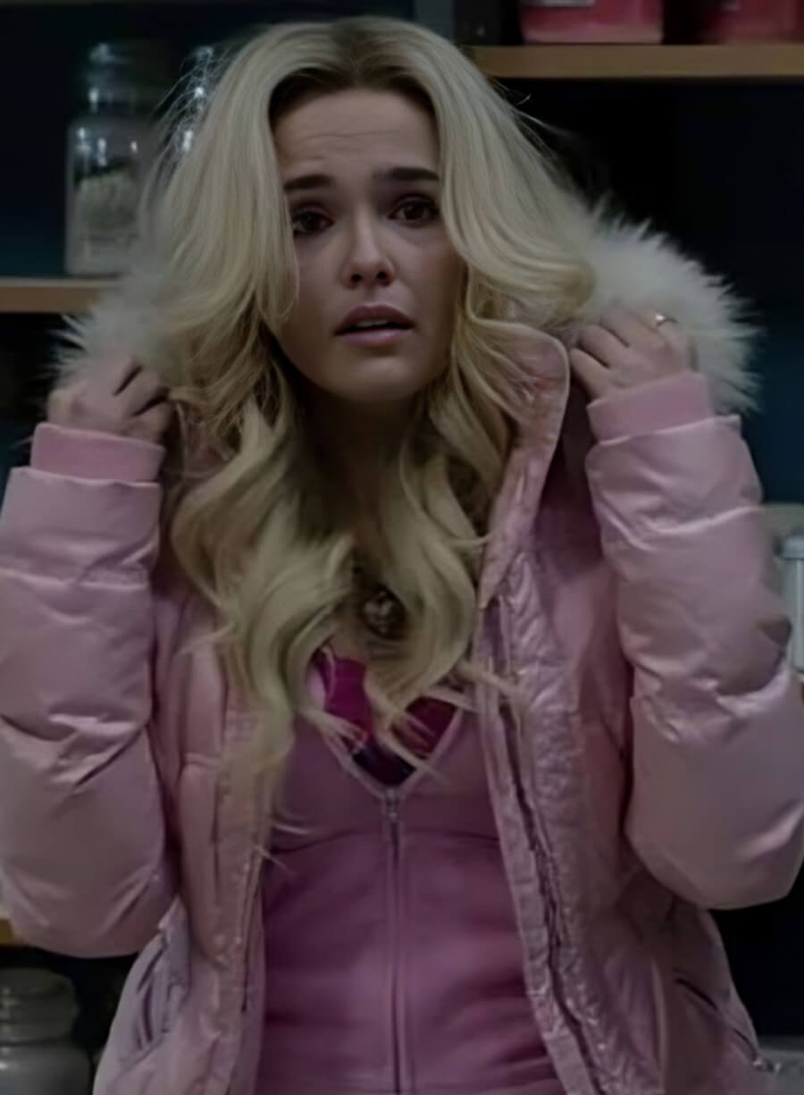Zoey Deutch Zombieland Pink Parka Jacket
