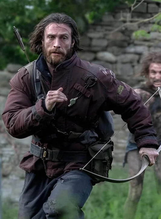 28 Years Later Aaron Taylor-Johnson Maroon Jacket