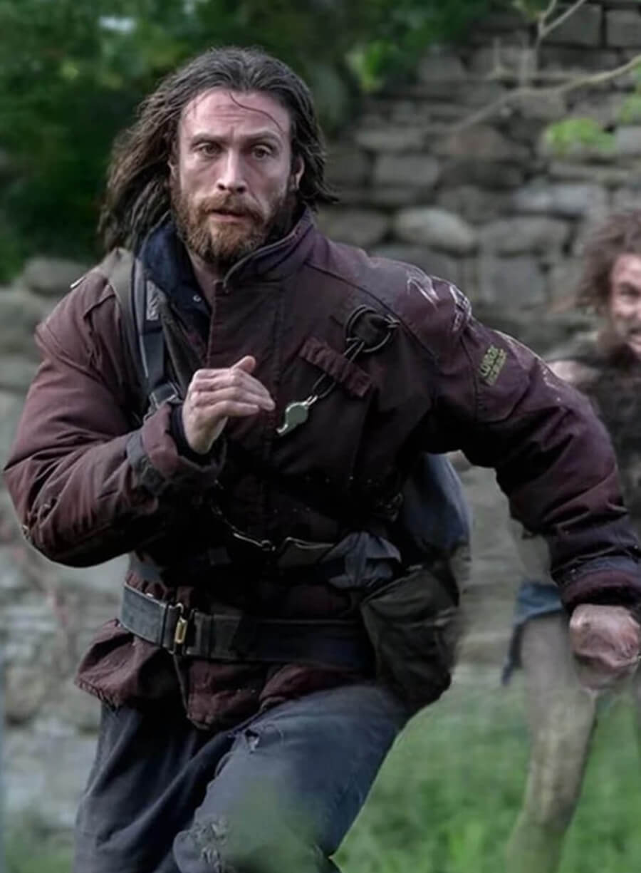 28 Years Later Aaron Taylor-Johnson Maroon Jacket