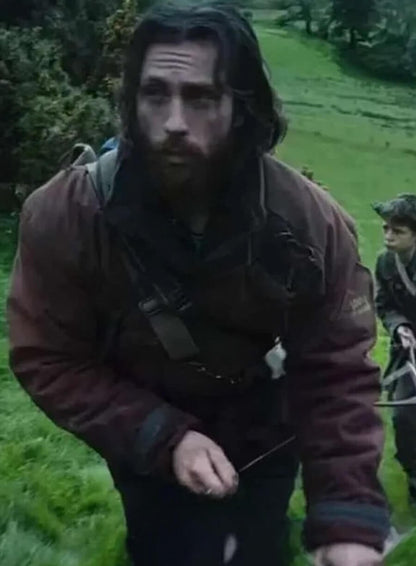 28 Years Later Aaron Taylor-Johnson Maroon Jacket