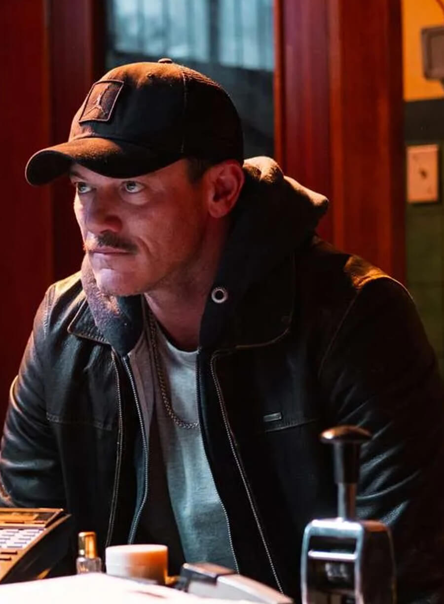 5lbs of Pressure Luke Evans Brown Leather Jacket