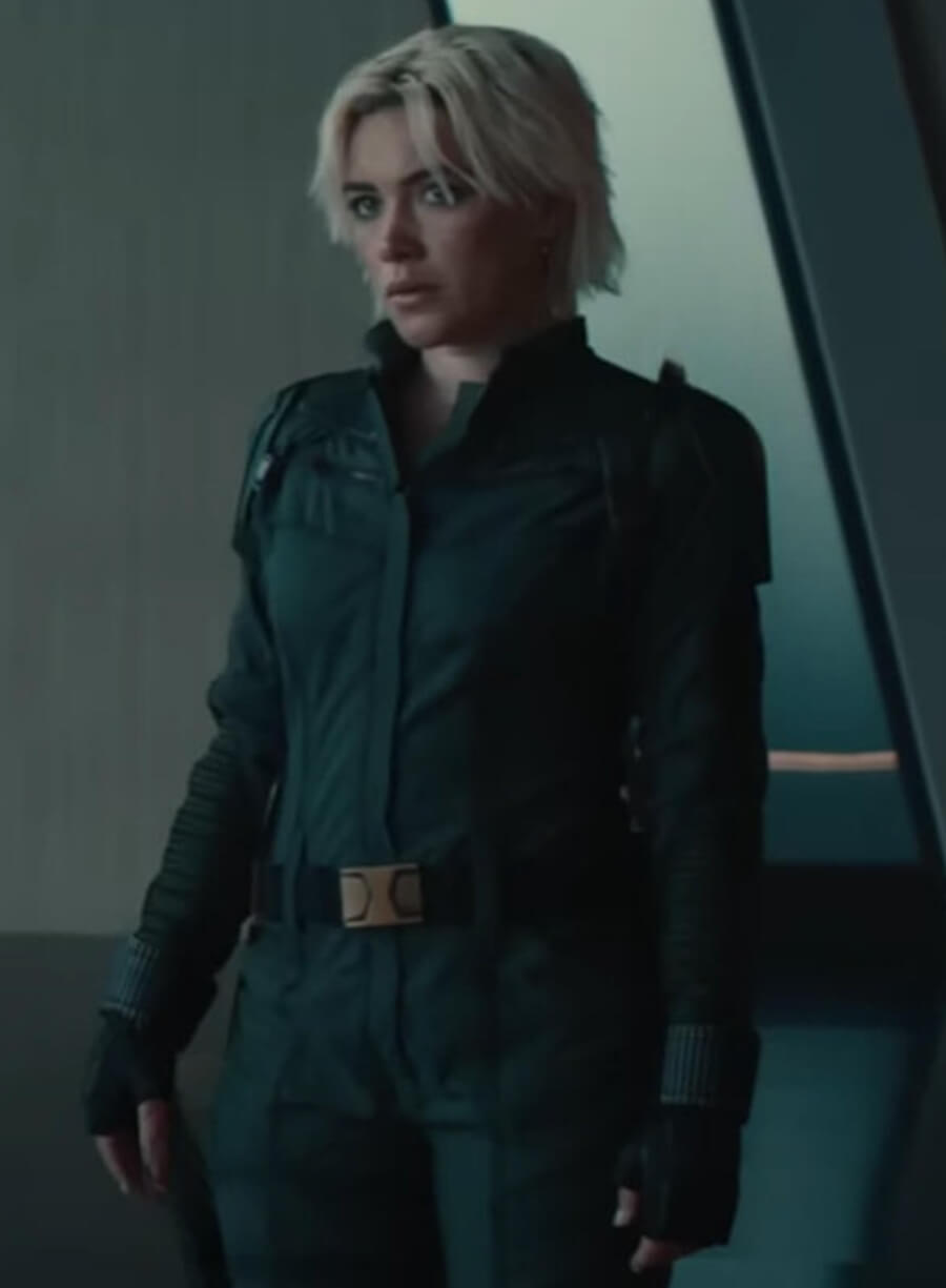 Black Widow Thunderbolts 2025 Black Jacket