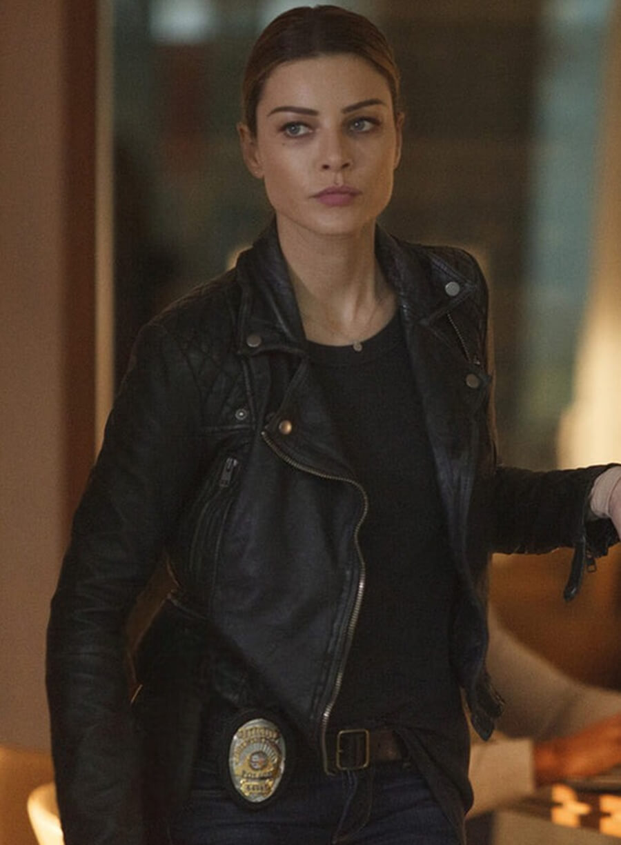 Chloe Decker Lucifer S01 Black Biker Jacket