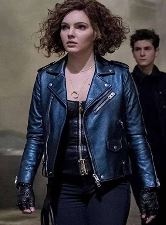 Gotham Camren Bicondova Black Leather Jacket