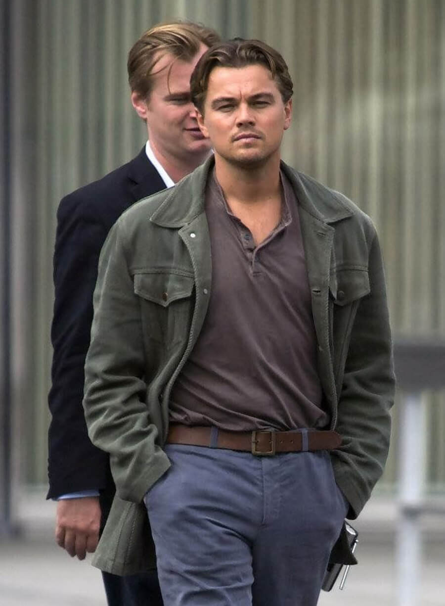Leonardo DiCaprio Inception Green Cotton Jacket