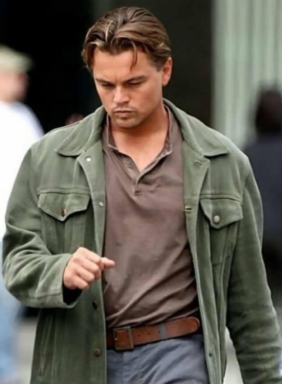 Leonardo DiCaprio Inception Green Cotton Jacket